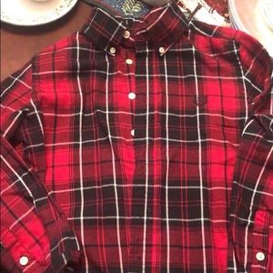 Boys button down Chaps shirt